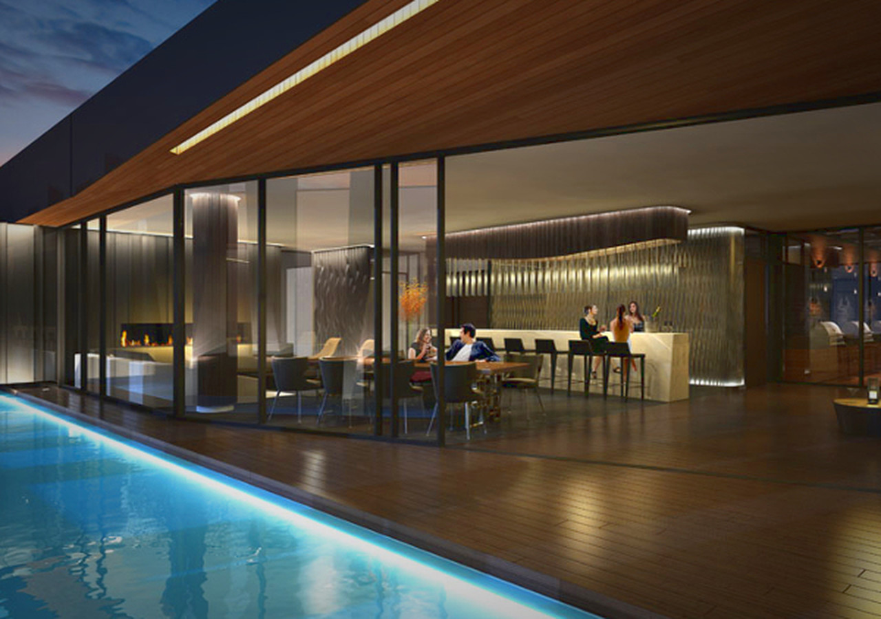 Rooftop swimming pool at 1 Yorkville