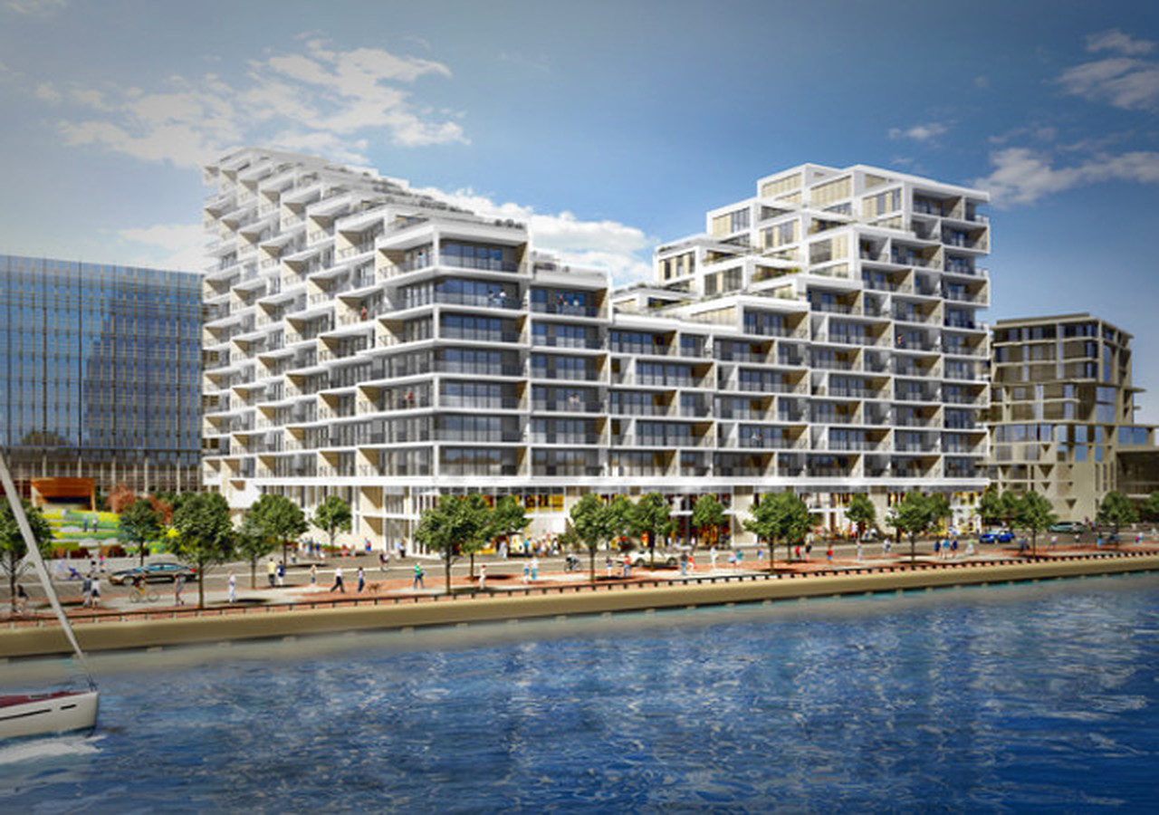 View of the Aquabella Bayside Toronto